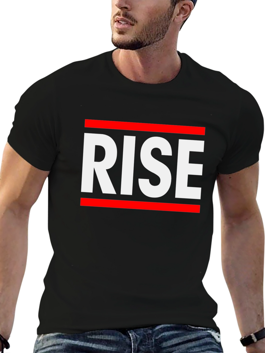 RISE Graphic Tee - Bold Statement T-Shirt