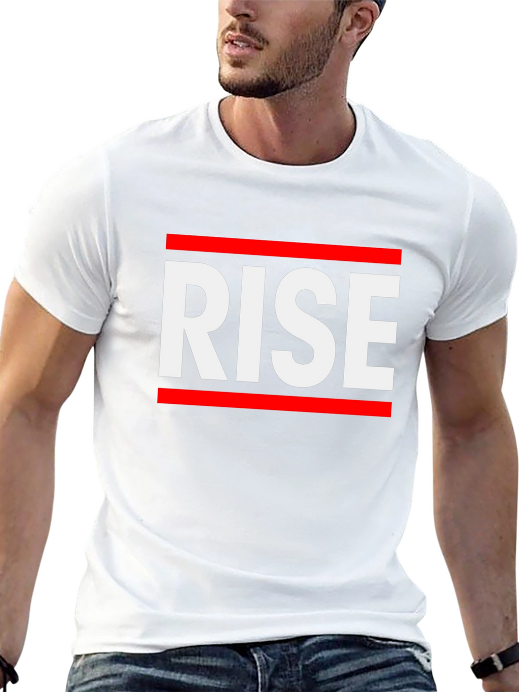 RISE Graphic Tee - Bold Statement T-Shirt