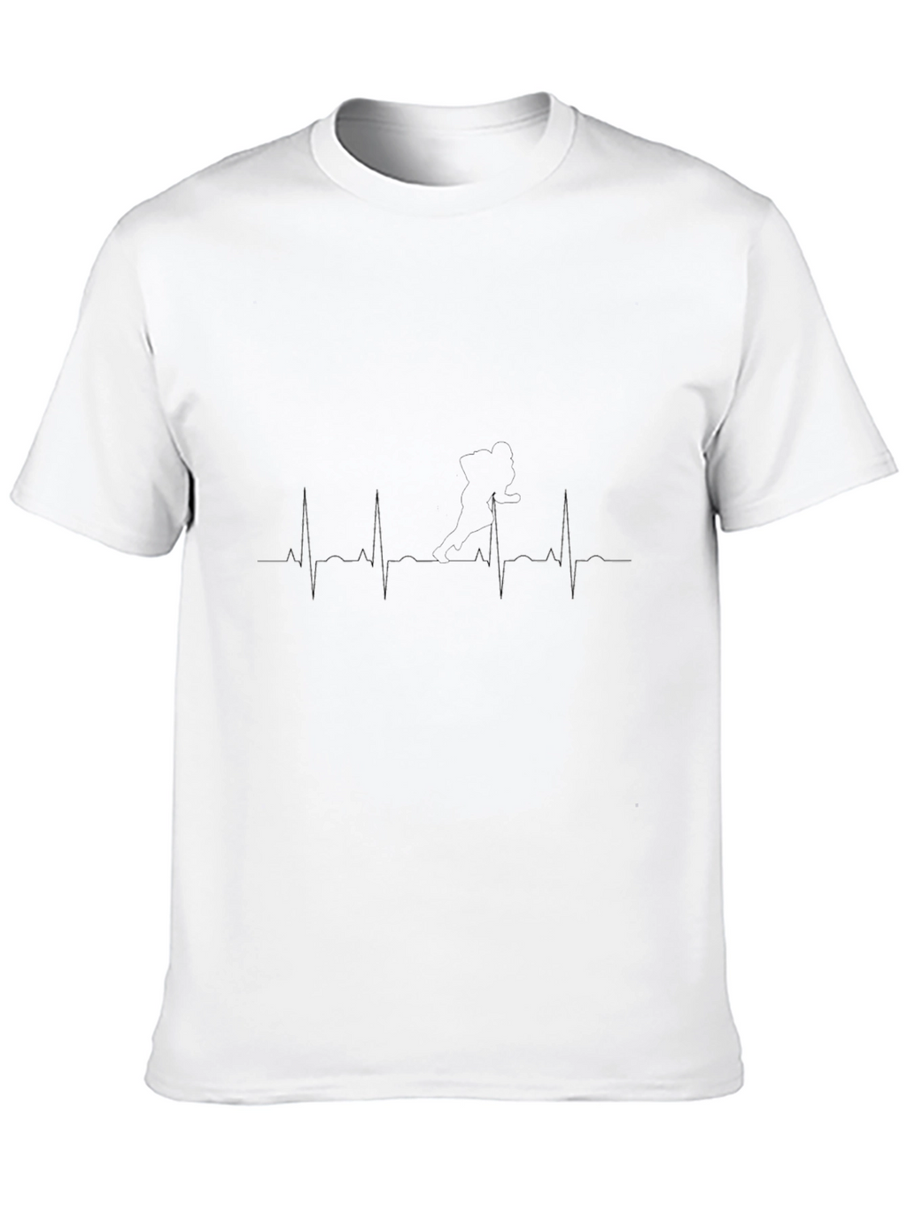 Heartbeat Pulse Black T-Shirt