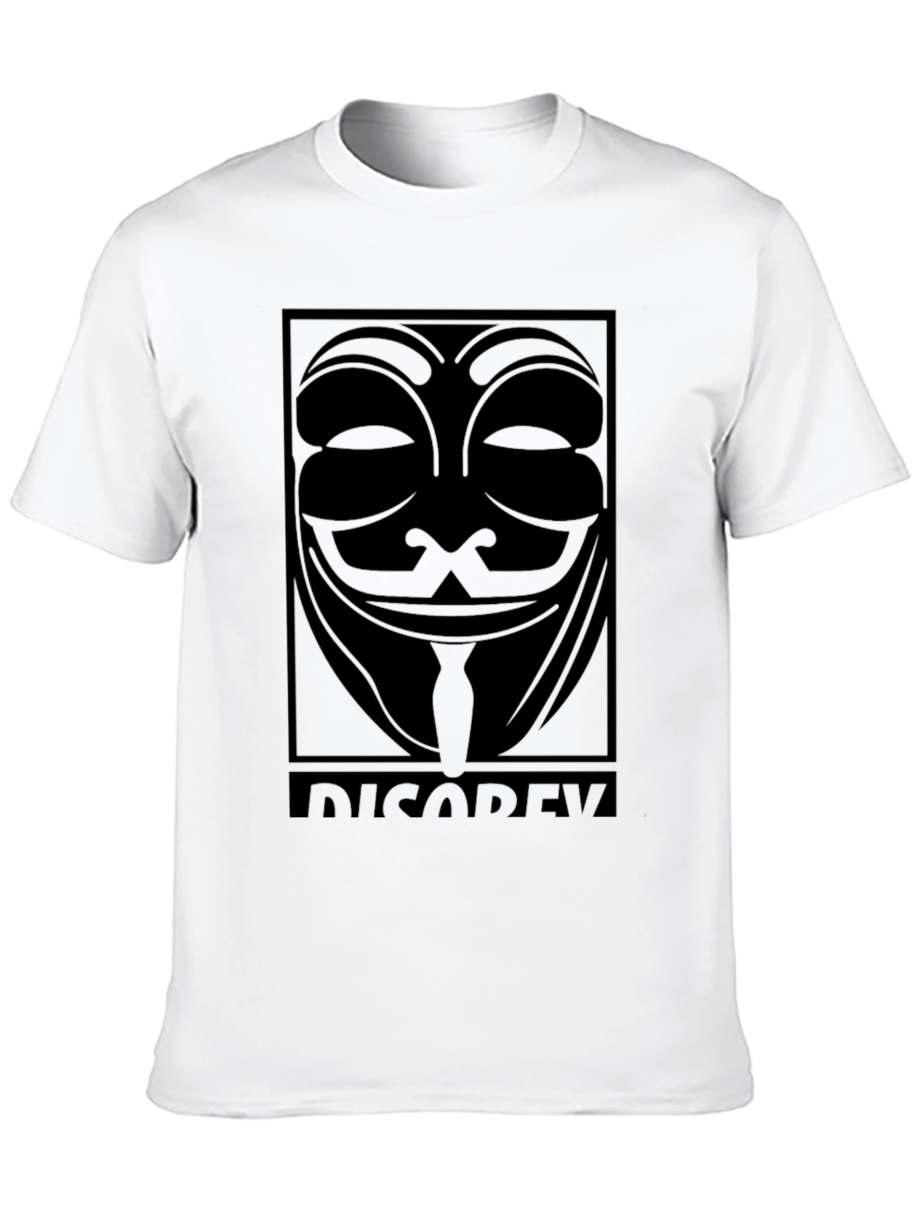 V for Vendetta Mask T-Shirt - Disobey