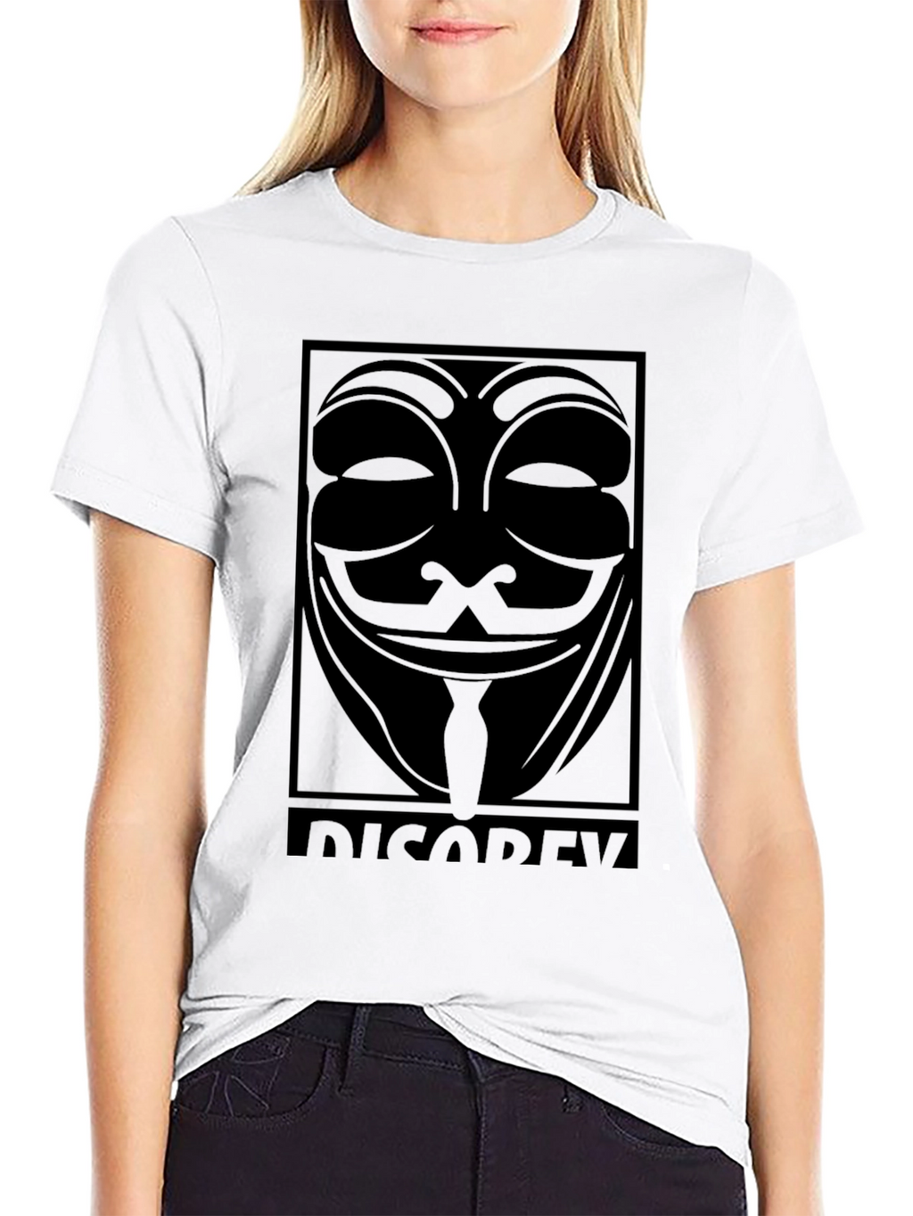 V for Vendetta Mask T-Shirt - Disobey