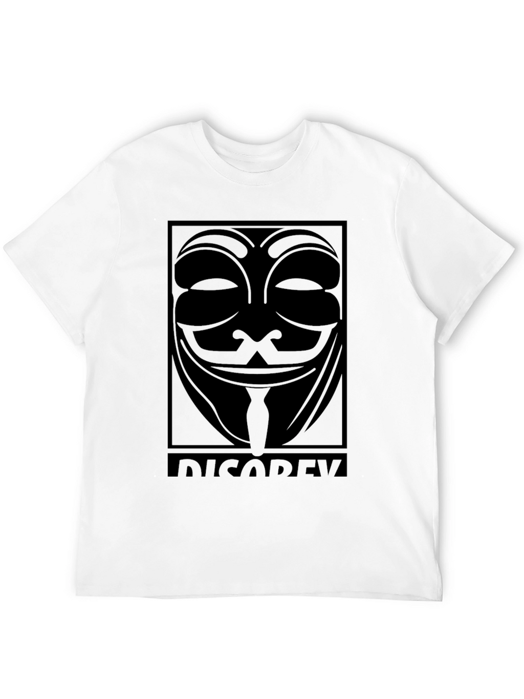 V for Vendetta Mask T-Shirt - Disobey