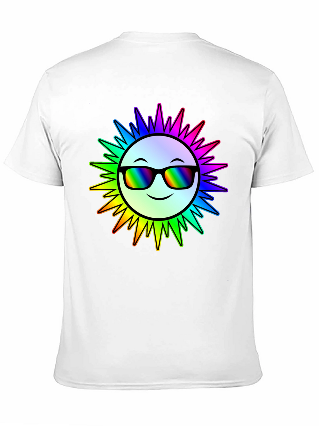 Rainbow Sun Graphic T-Shirt - Stylish & Unique