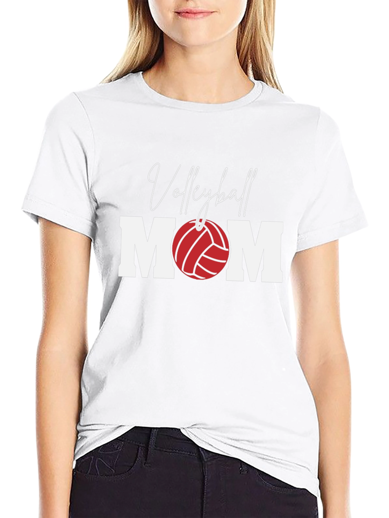 Volleyball Mom T-Shirt - Black
