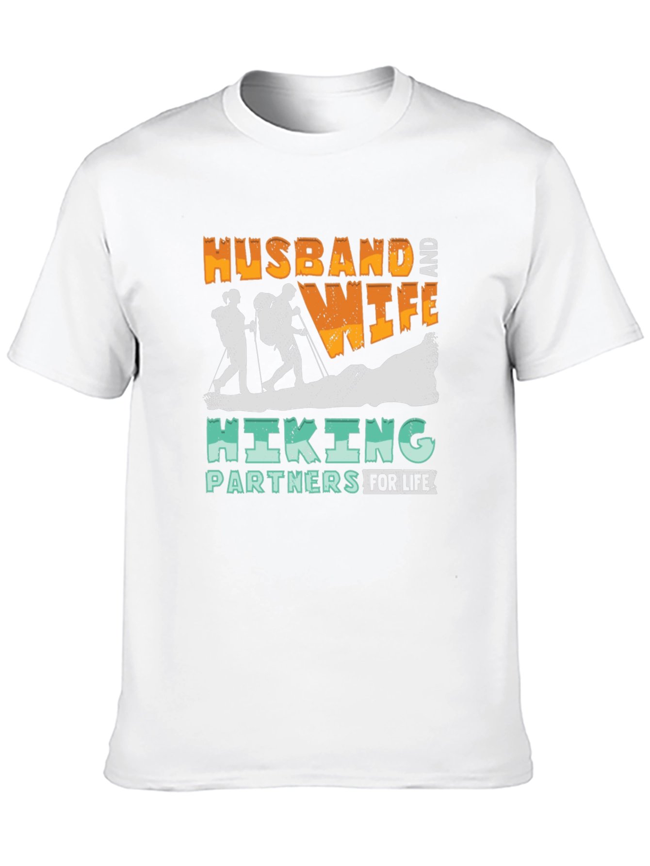 Hiking Partners T-Shirt Husband and Wife Design