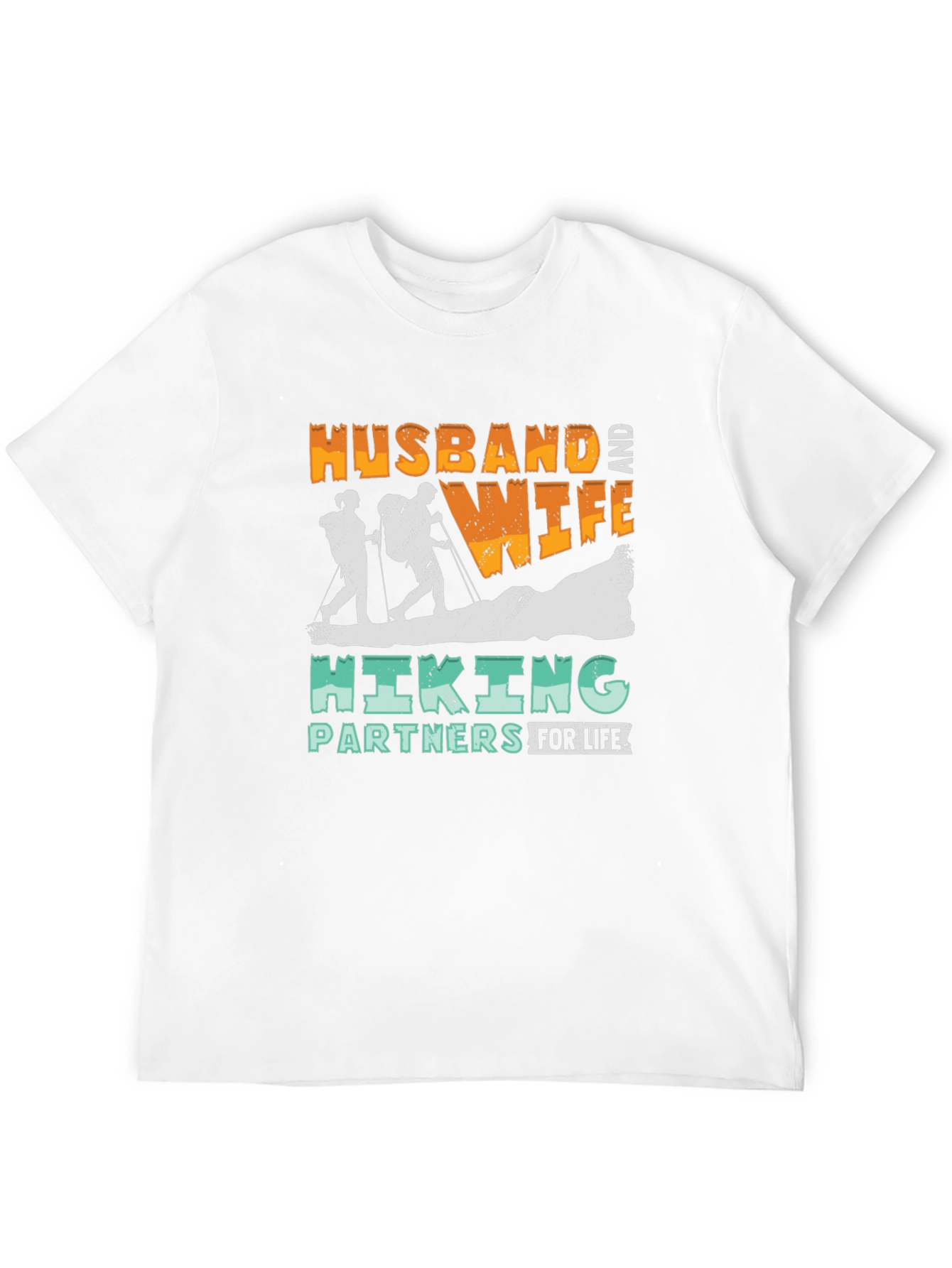 Hiking Partners T-Shirt Husband and Wife Design