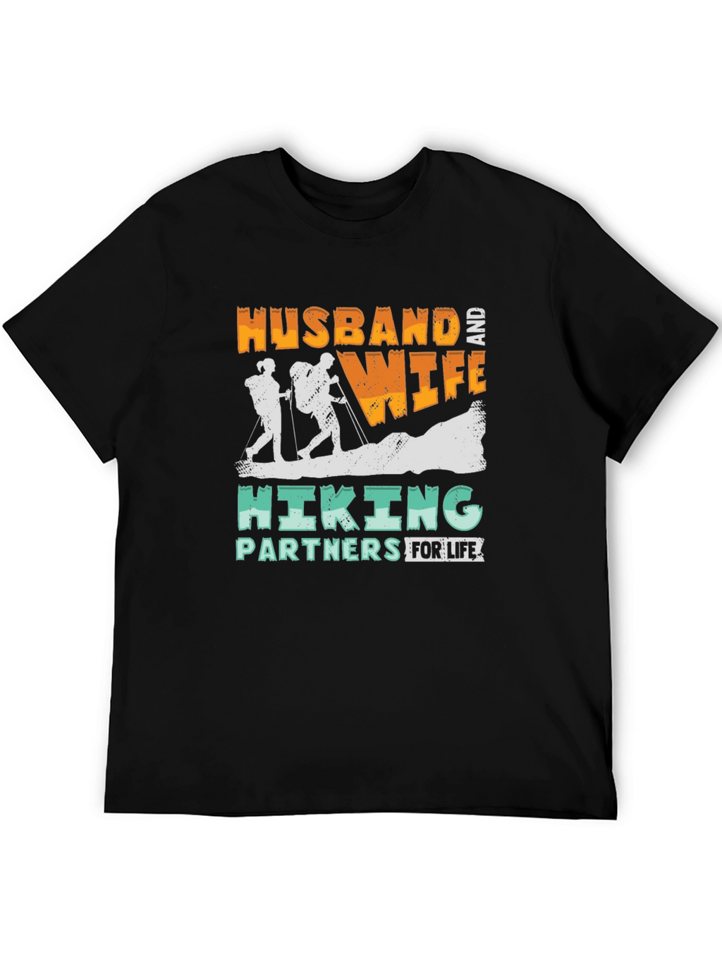 Hiking Partners T-Shirt Husband and Wife Design