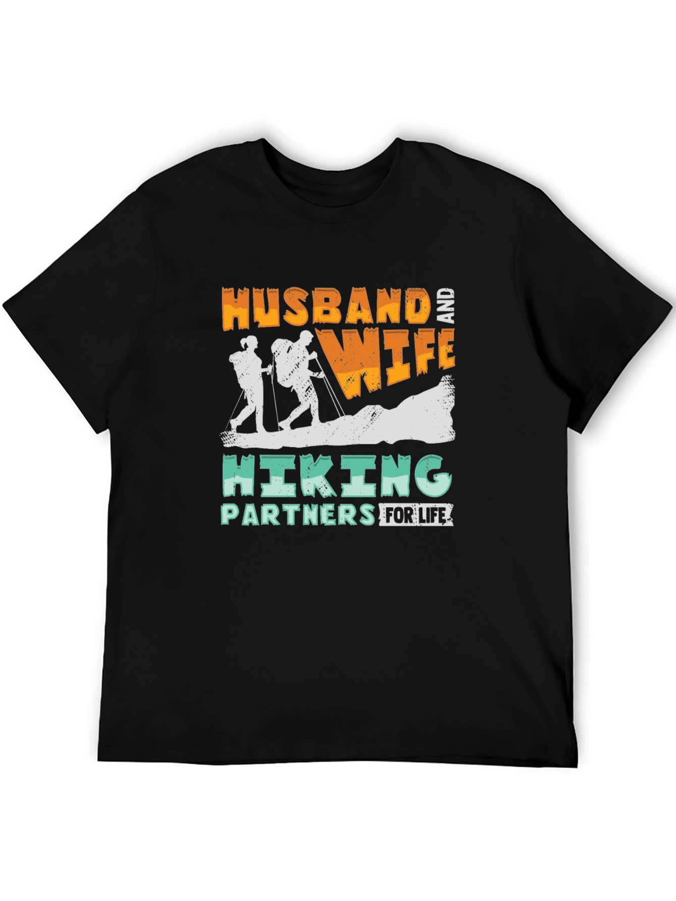 Hiking Partners T-Shirt Husband and Wife Design