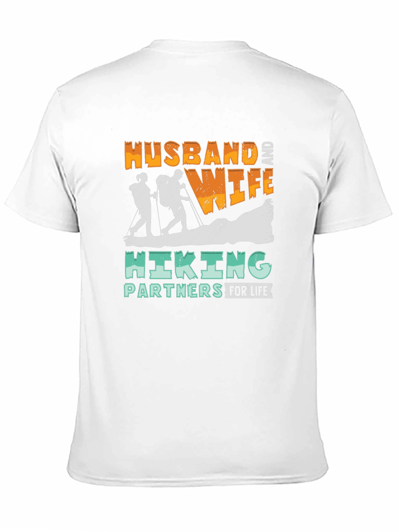 Hiking Partners T-Shirt Husband and Wife Design
