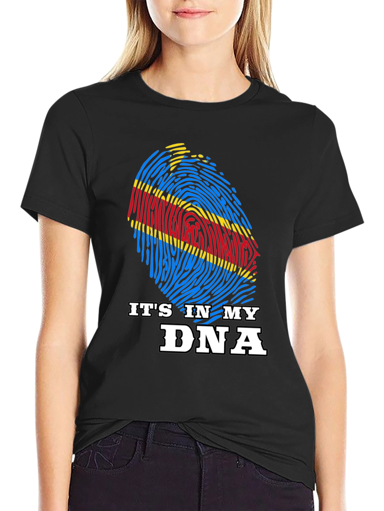 Its In My DNA T-Shirt - Democratic Republic of Congo Flag