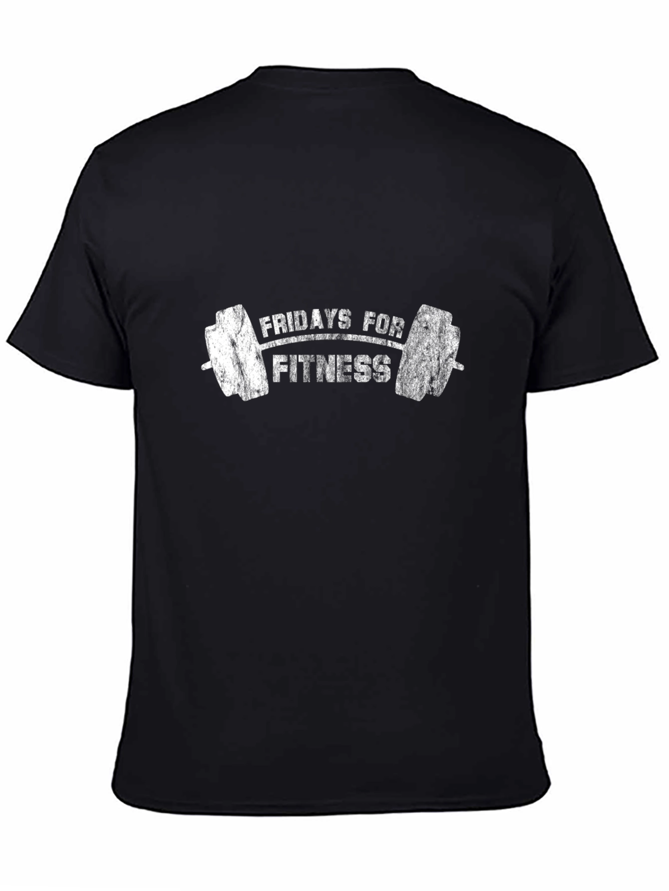 Fridays for Fitness Black Graphic T-Shirt