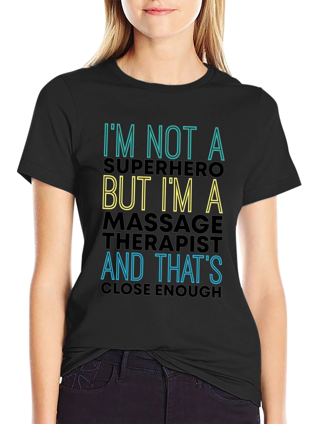 Massage Therapist Superhero Funny T-Shirt