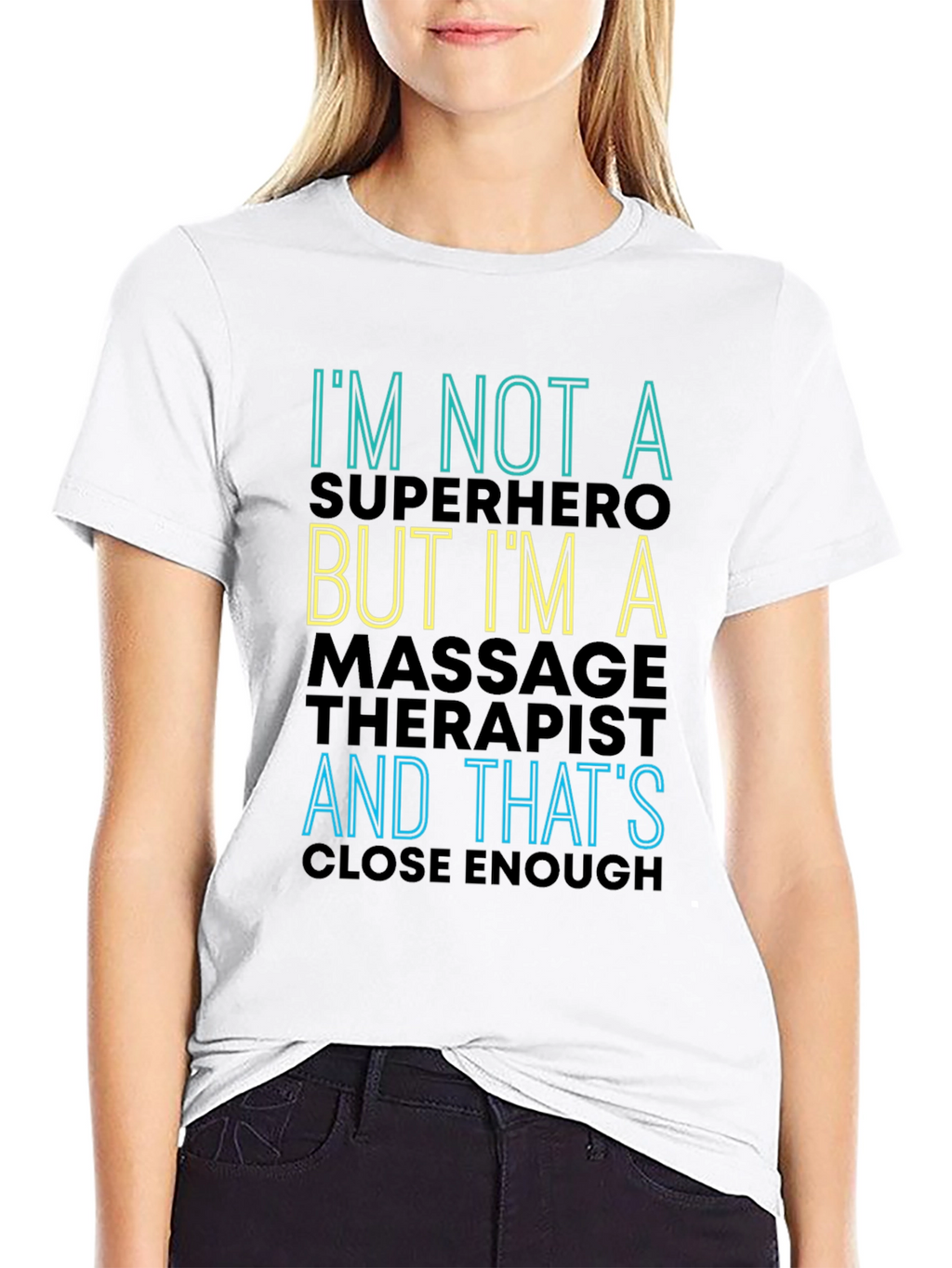 Massage Therapist Superhero Funny T-Shirt