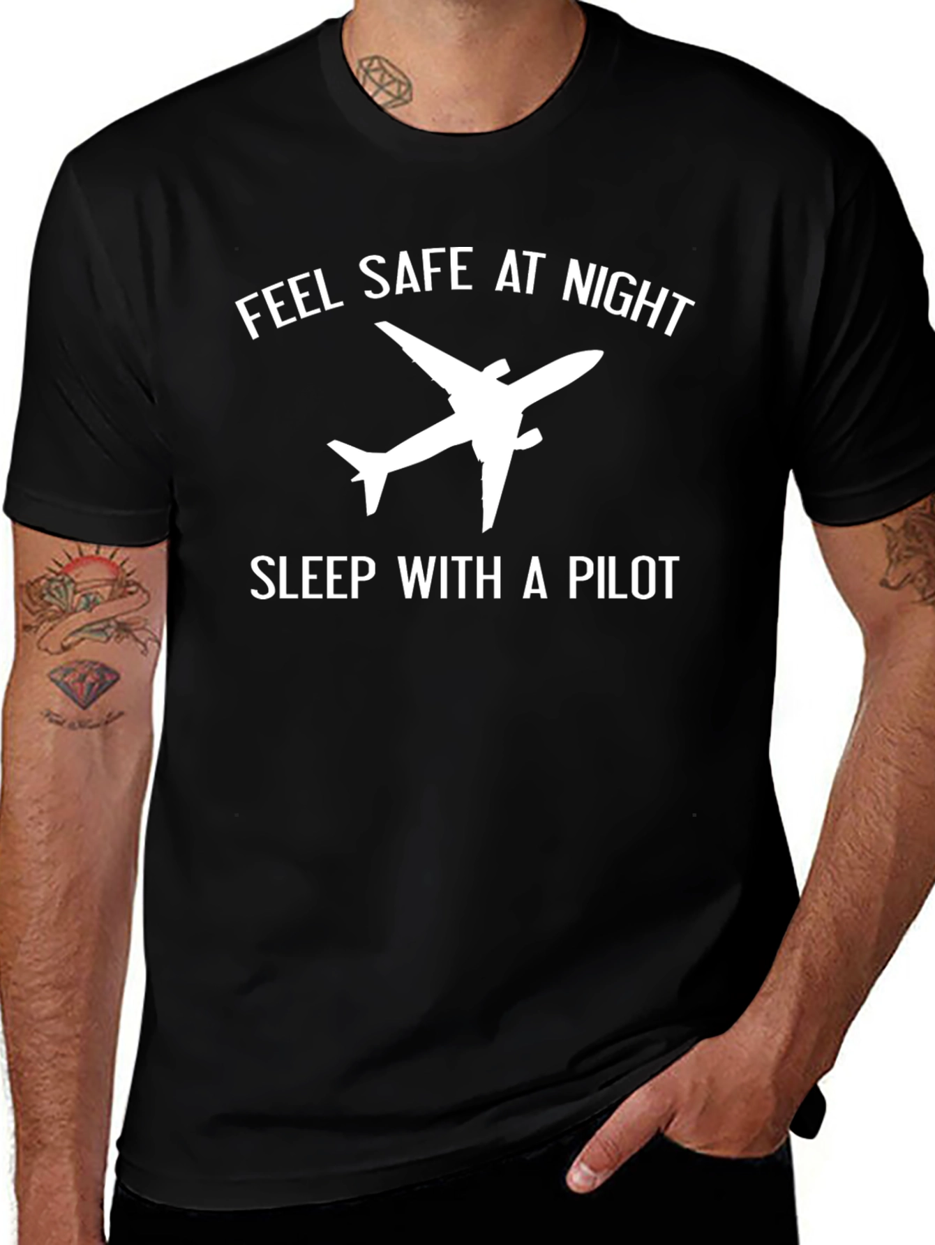 Feel Safe at Night Pilot T-Shirt