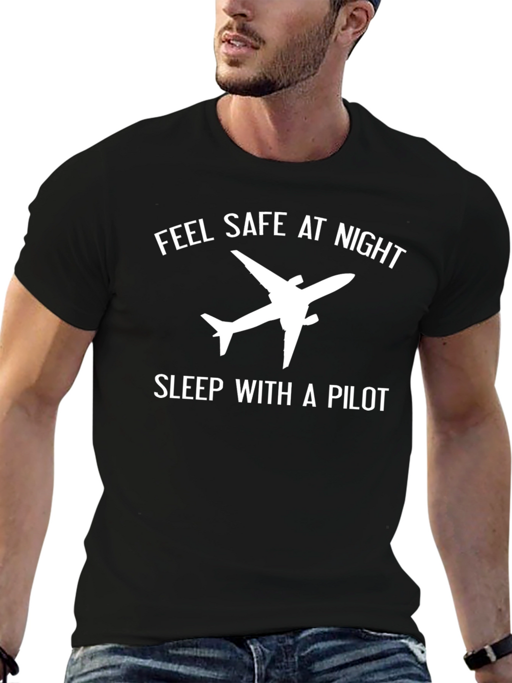 Feel Safe at Night Pilot T-Shirt