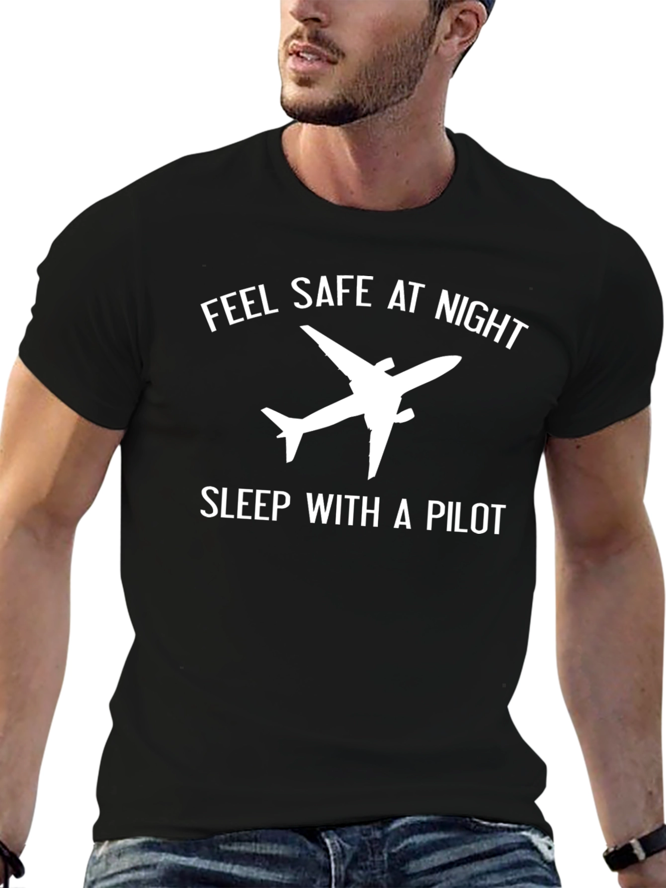 Feel Safe at Night Pilot T-Shirt