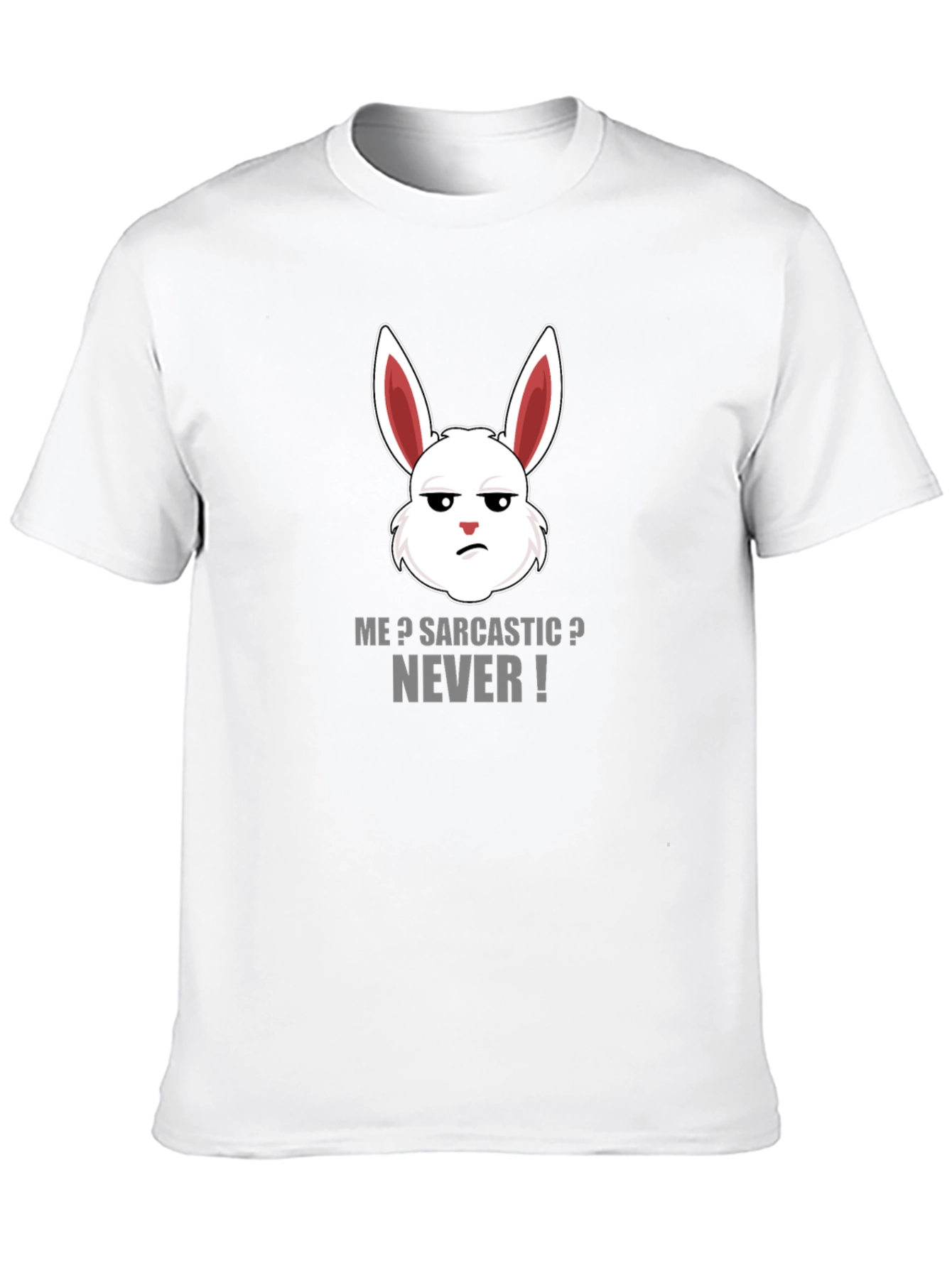 Sarcastic Rabbit Graphic Tee - Funny Humor T-Shirt