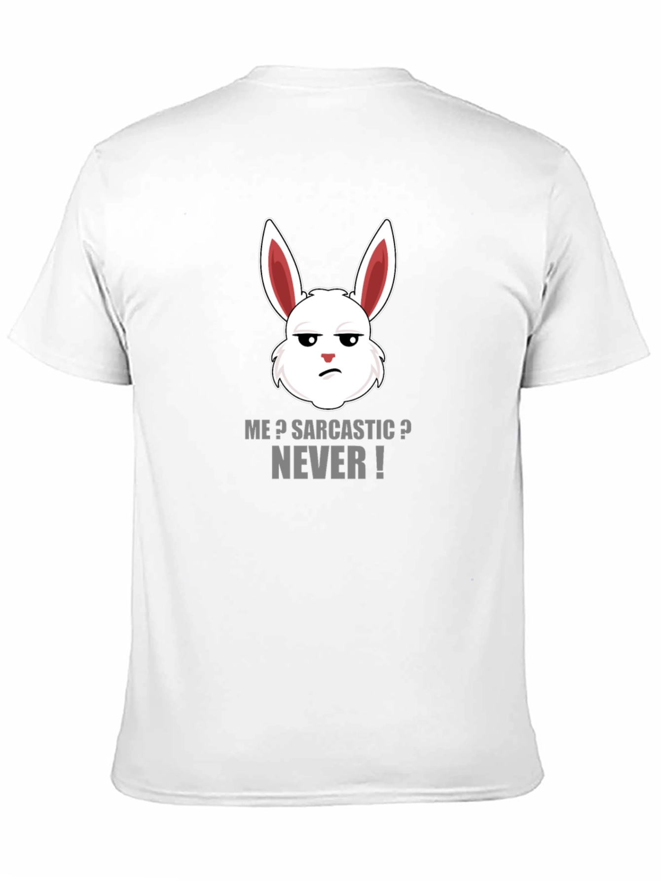 Sarcastic Rabbit Graphic Tee - Funny Humor T-Shirt