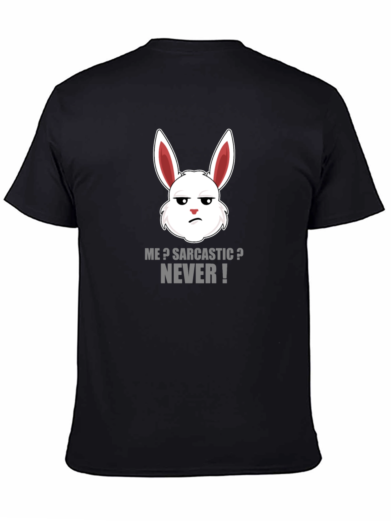 Sarcastic Rabbit Graphic Tee - Funny Humor T-Shirt