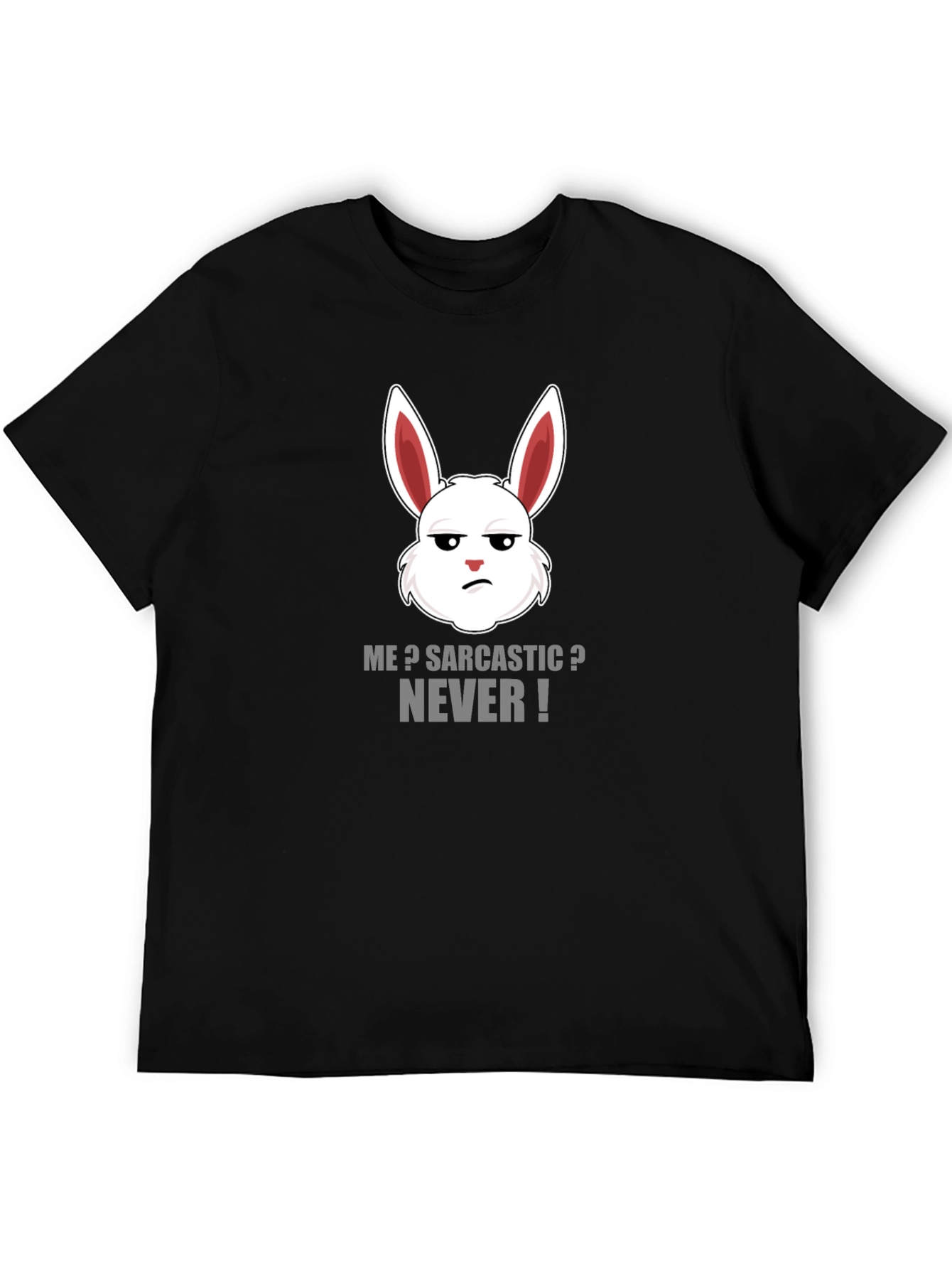 Sarcastic Rabbit Graphic Tee - Funny Humor T-Shirt