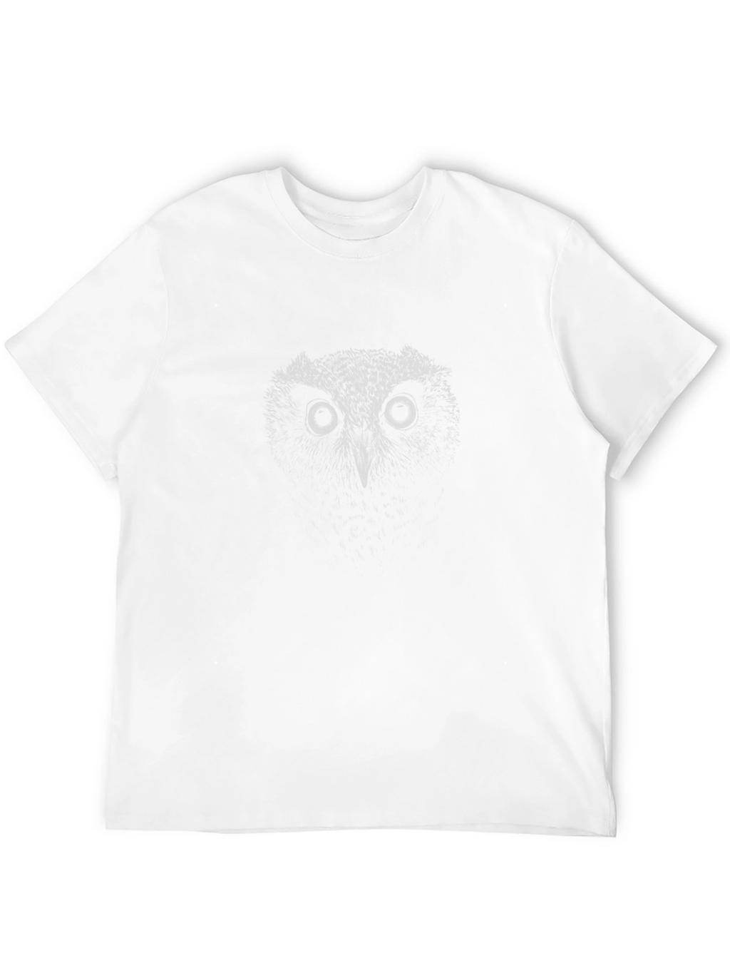 Mens Black Owl Graphic T-Shirt