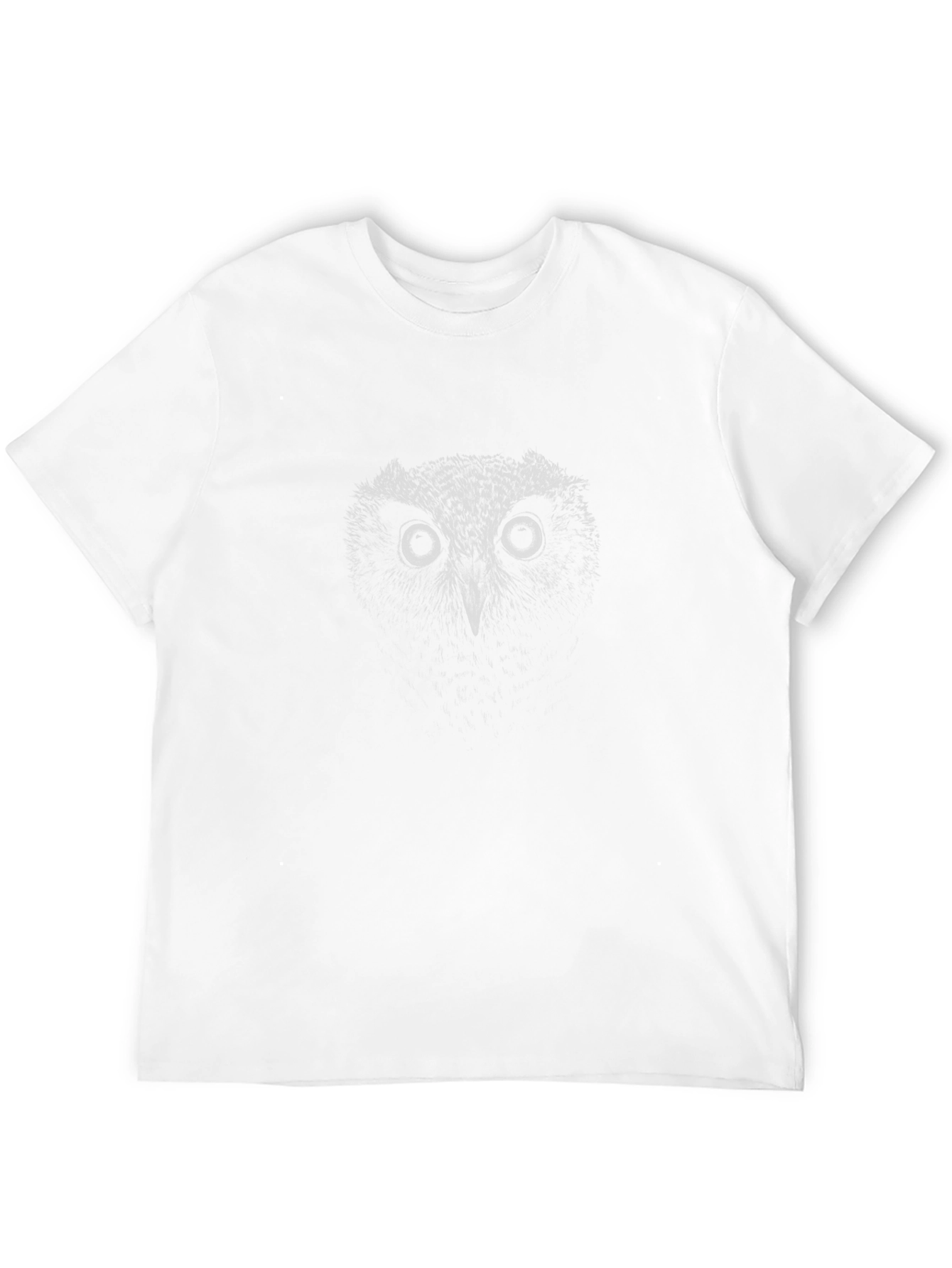 Mens Black Owl Graphic T-Shirt