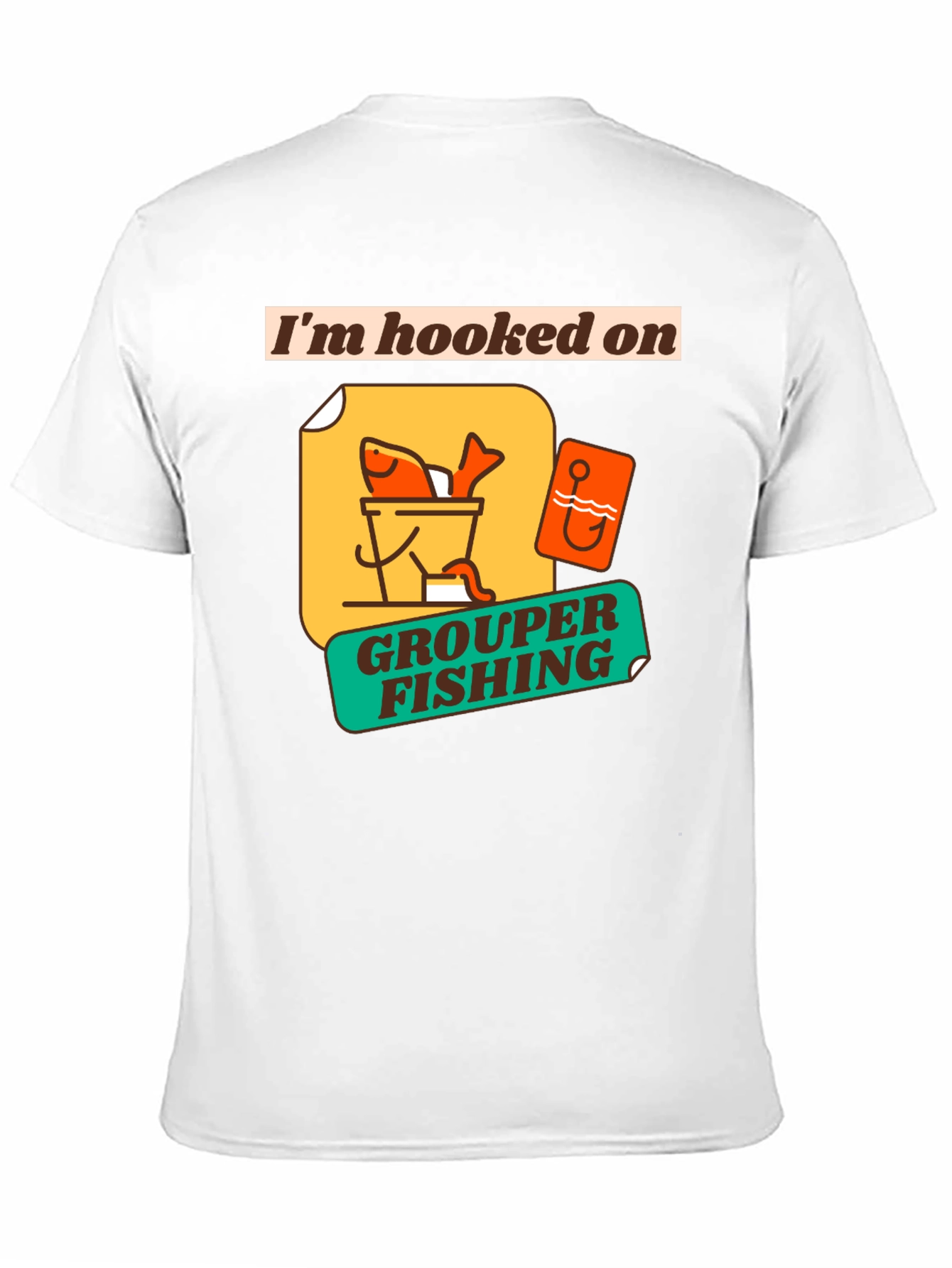 Im Hooked on Grouper Fishing Graphic T-Shirt