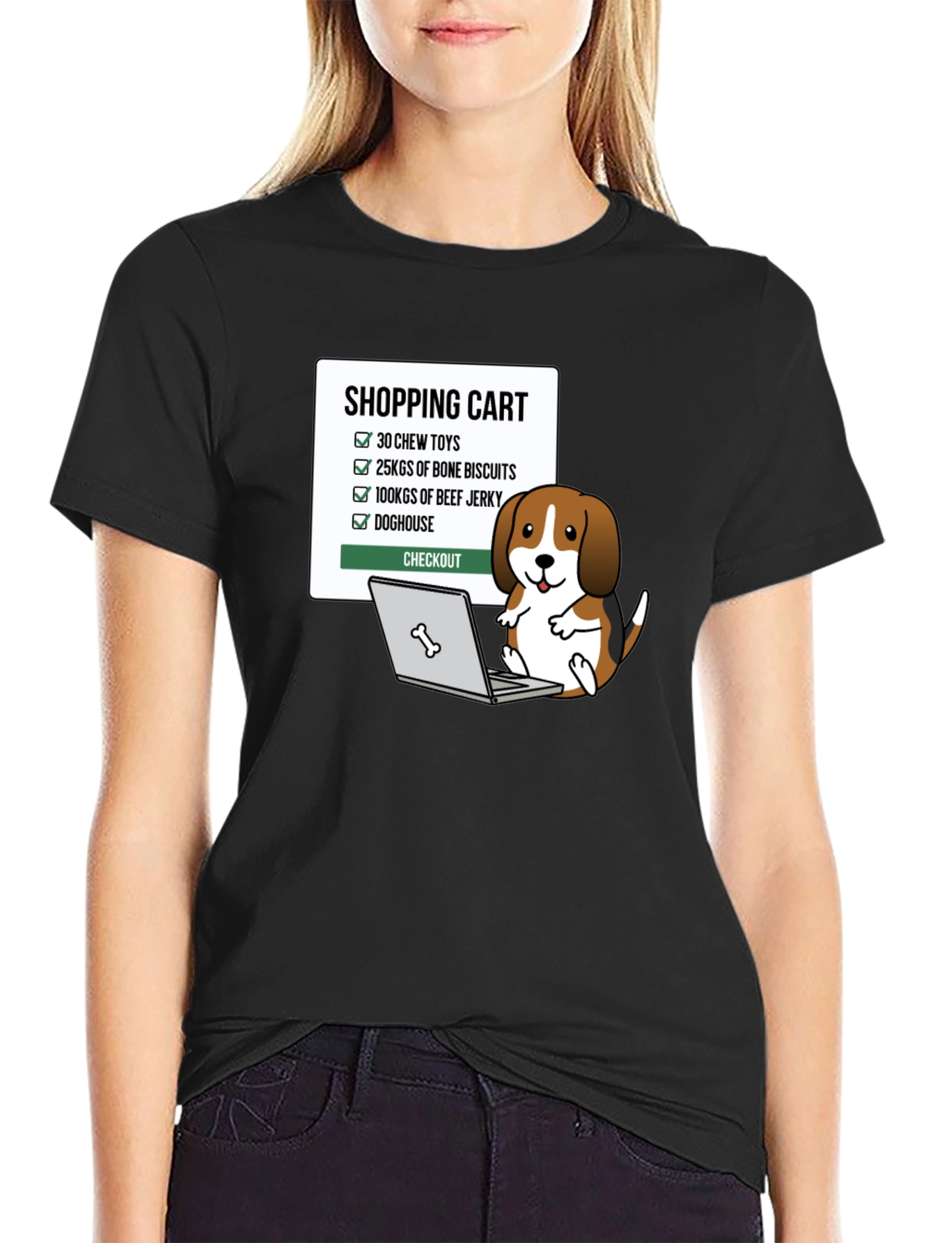 Dog Shopping Cart T-Shirt