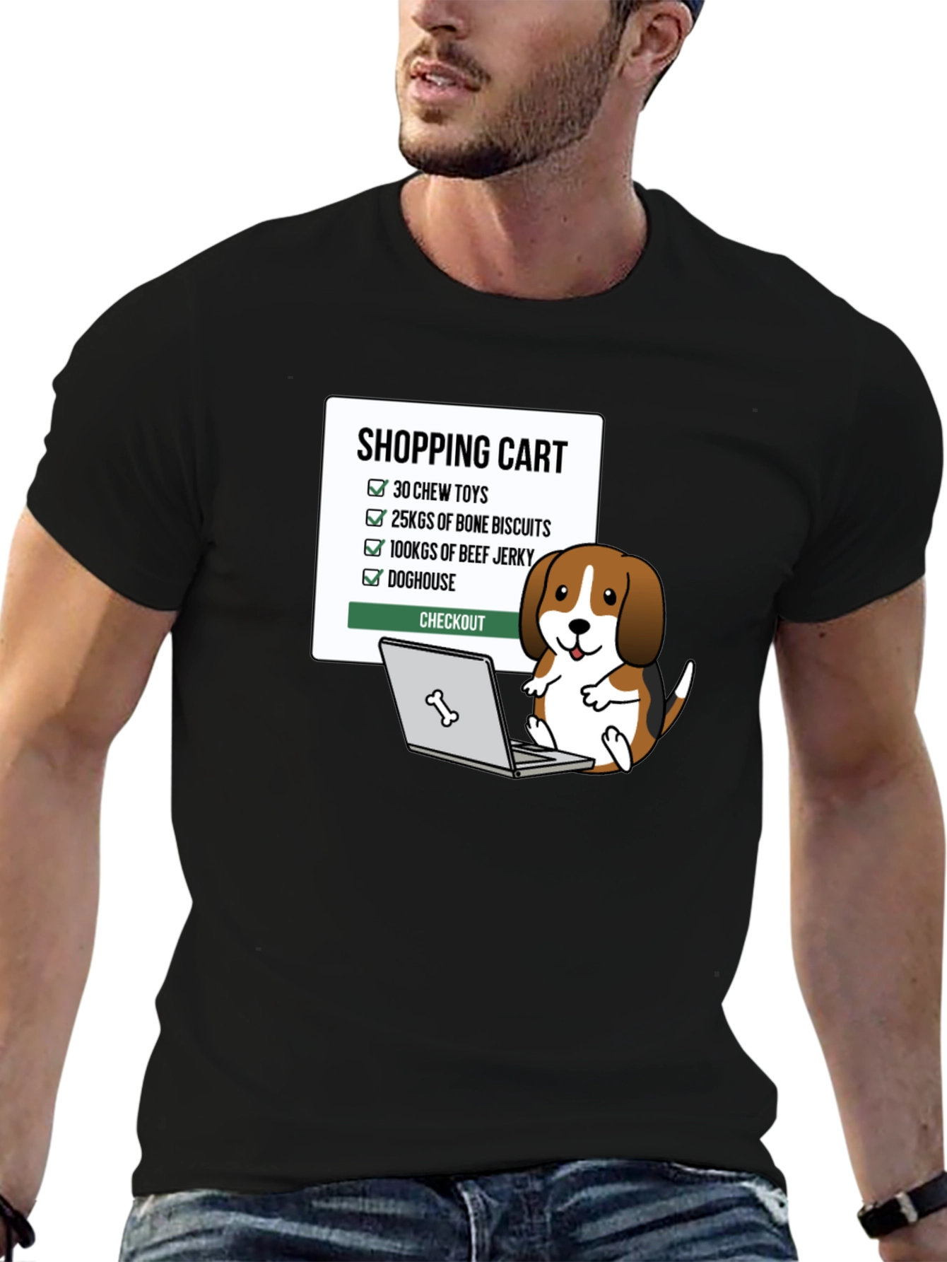 Dog Shopping Cart T-Shirt