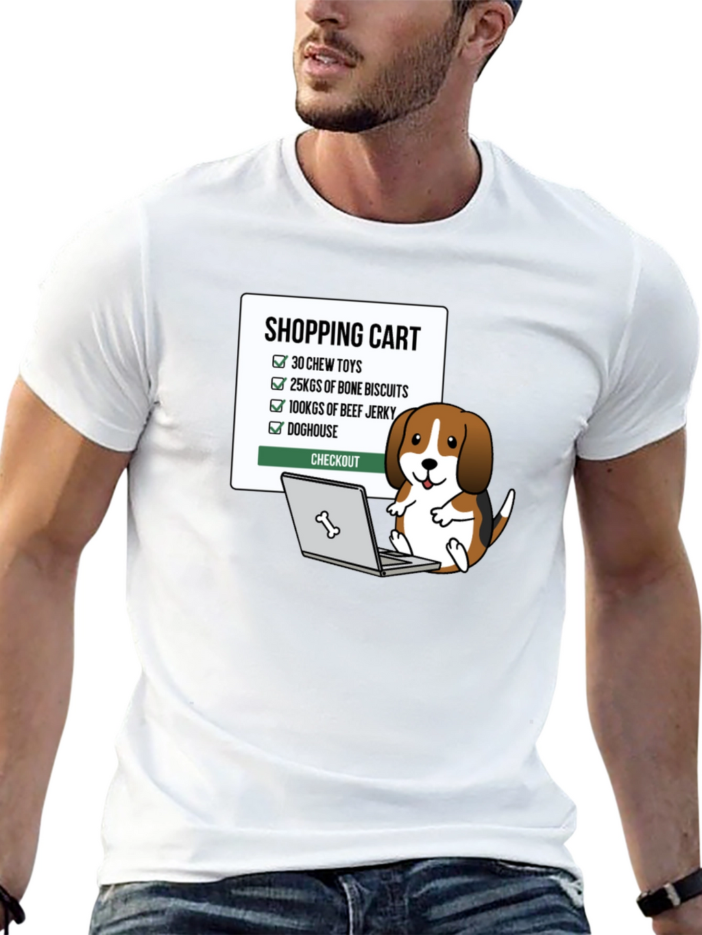 Dog Shopping Cart T-Shirt