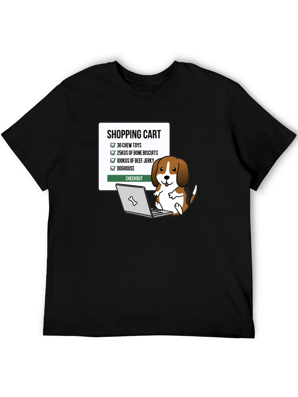 Dog Shopping Cart T-Shirt