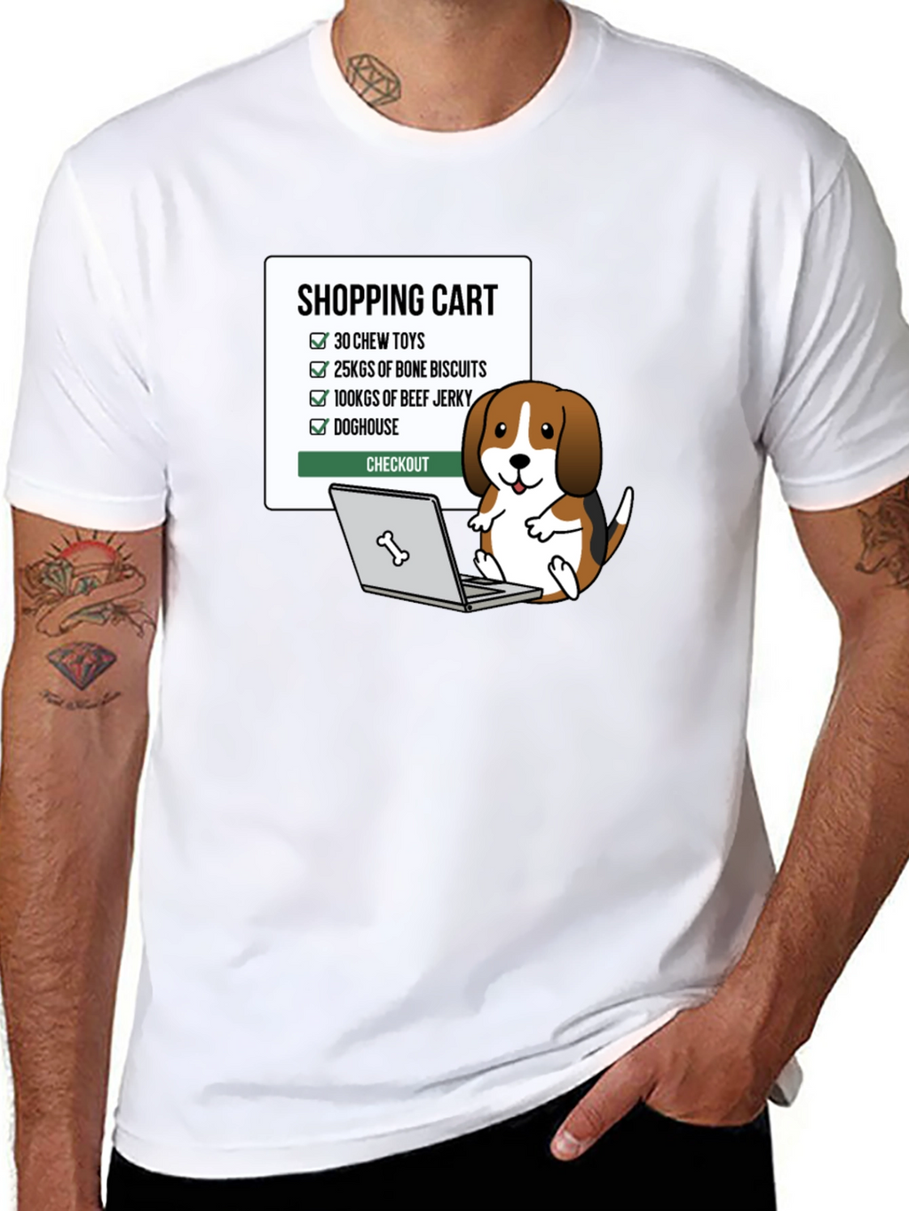 Dog Shopping Cart T-Shirt