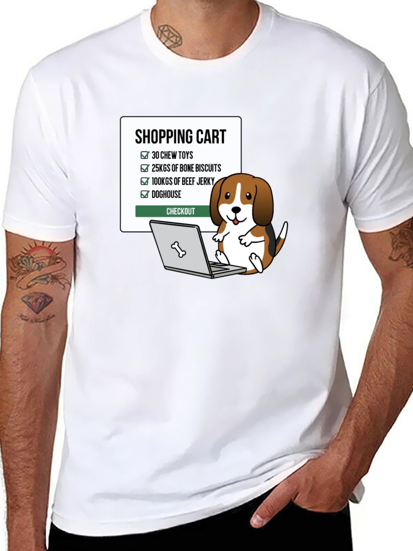 Dog Shopping Cart T-Shirt
