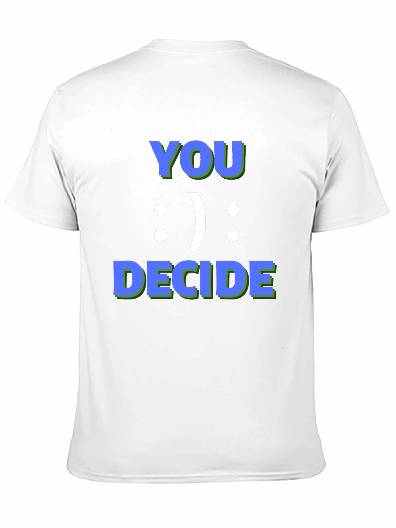 You Decide Graphic Tee - Black Casual T-Shirt