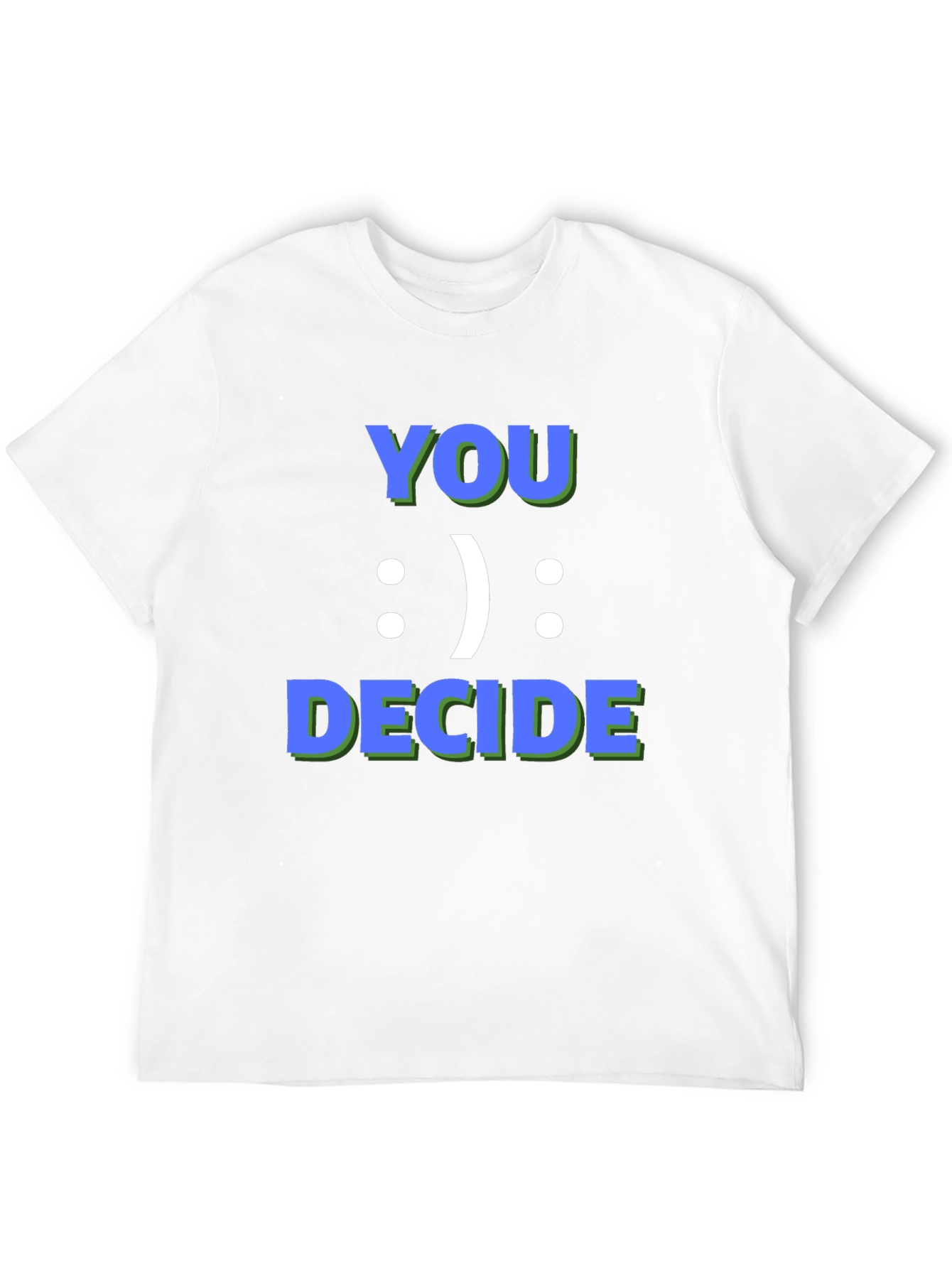 You Decide Graphic Tee - Black Casual T-Shirt