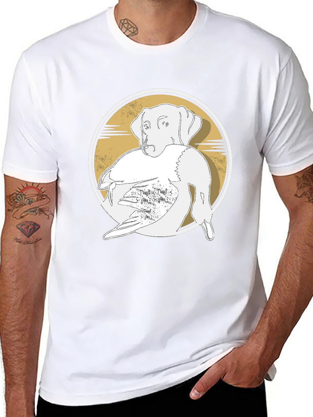 Dog and Duck Graphic Tee - Hunting Apparel