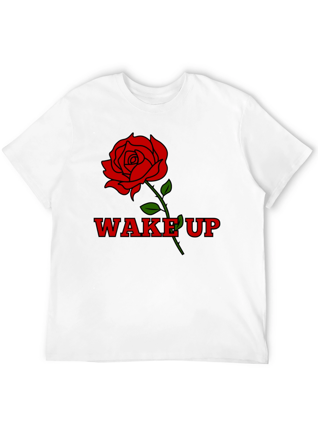 Wake Up Rose Graphic T-Shirt
