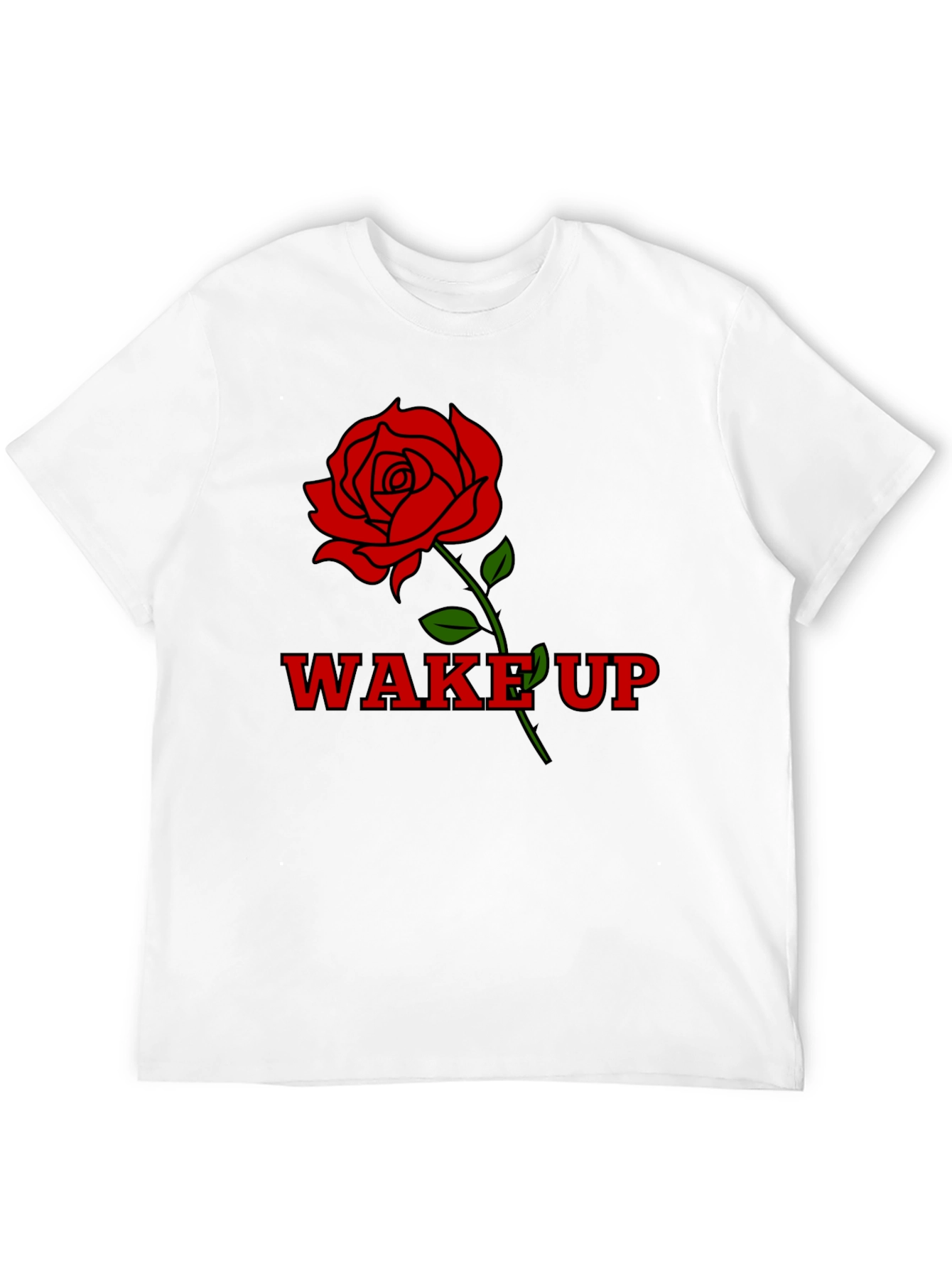 Wake Up Rose Graphic T-Shirt
