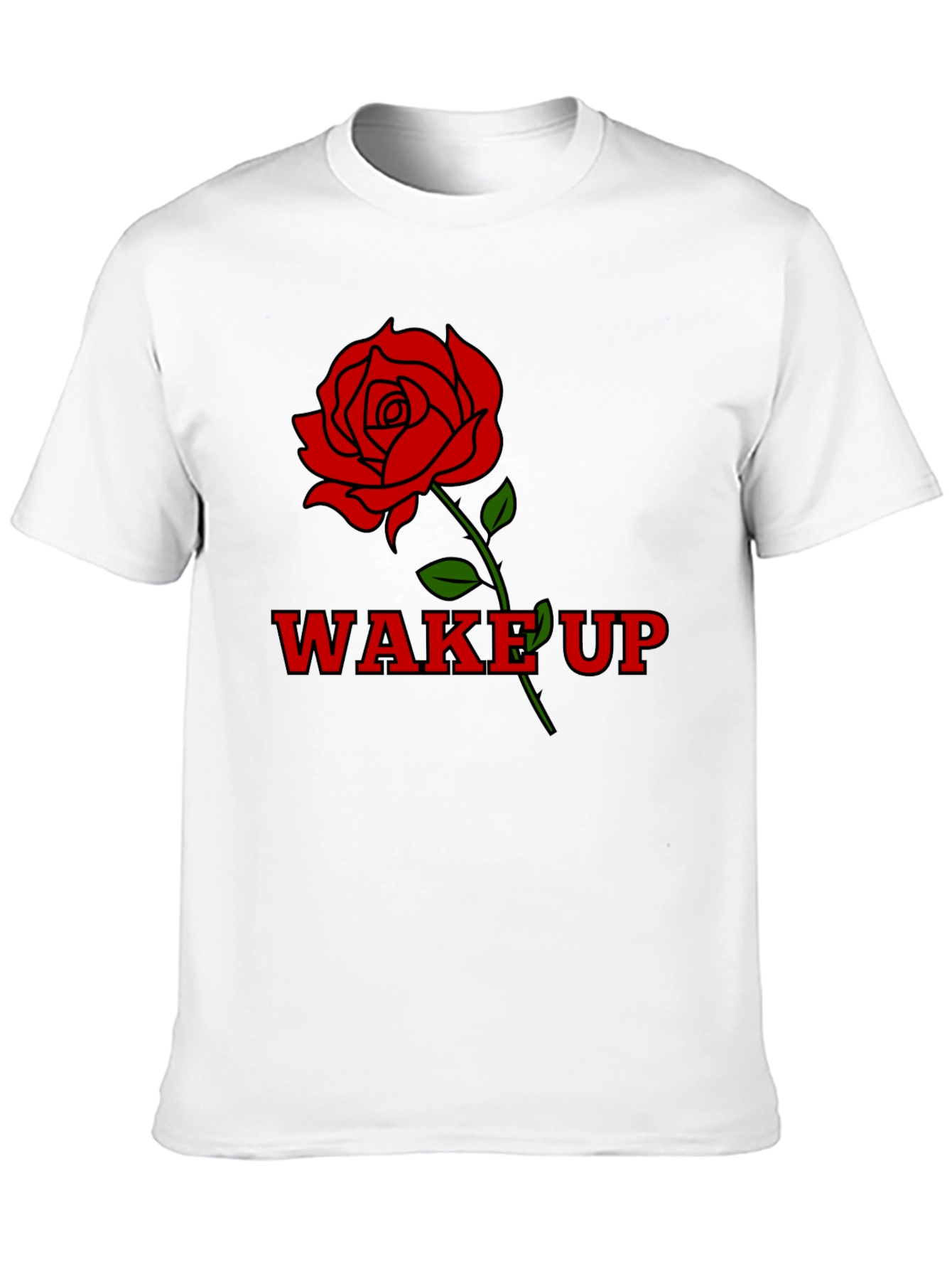 Wake Up Rose Graphic T-Shirt