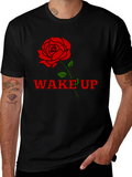 Wake Up Rose Graphic T-Shirt