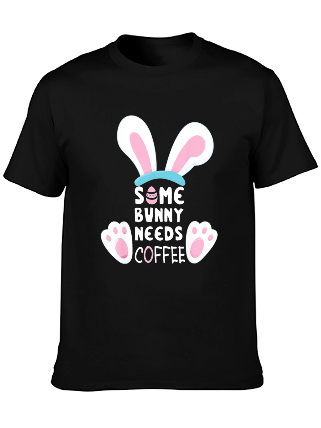 Some Bunny Needs Coffee Graphic T-Shirt - Easter Apparel
