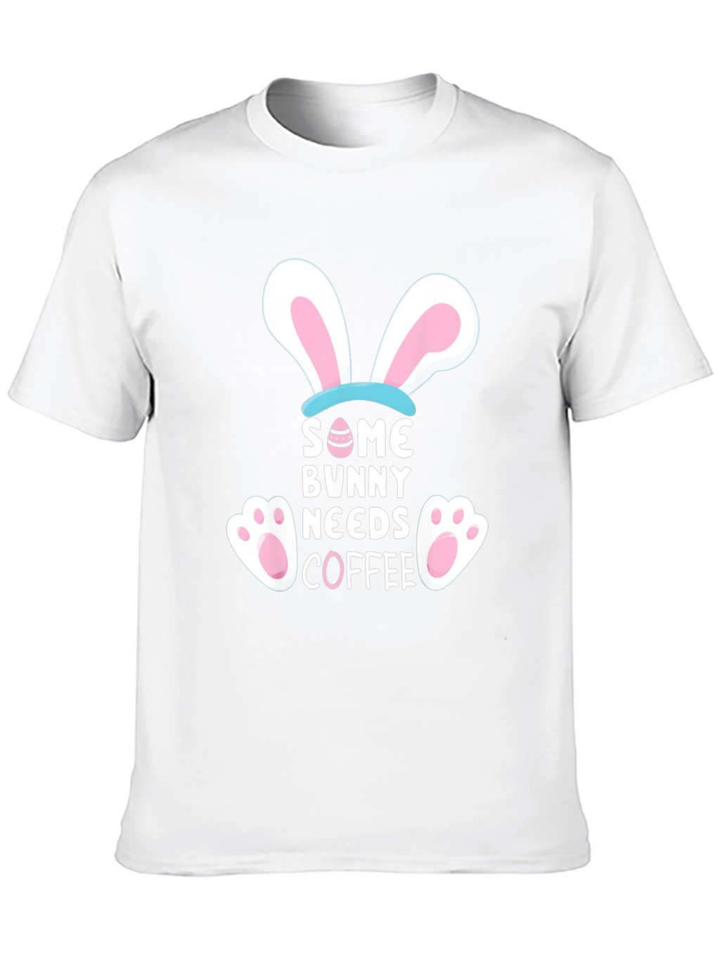 Some Bunny Needs Coffee Graphic T-Shirt - Easter Apparel