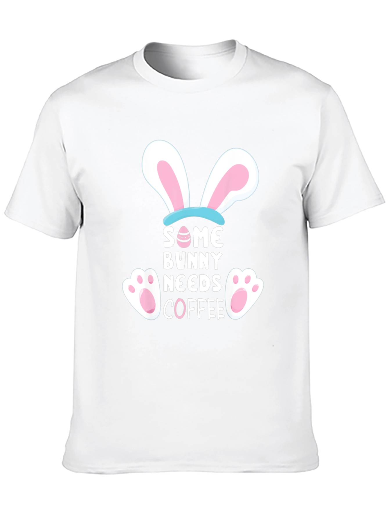 Some Bunny Needs Coffee Graphic T-Shirt - Easter Apparel