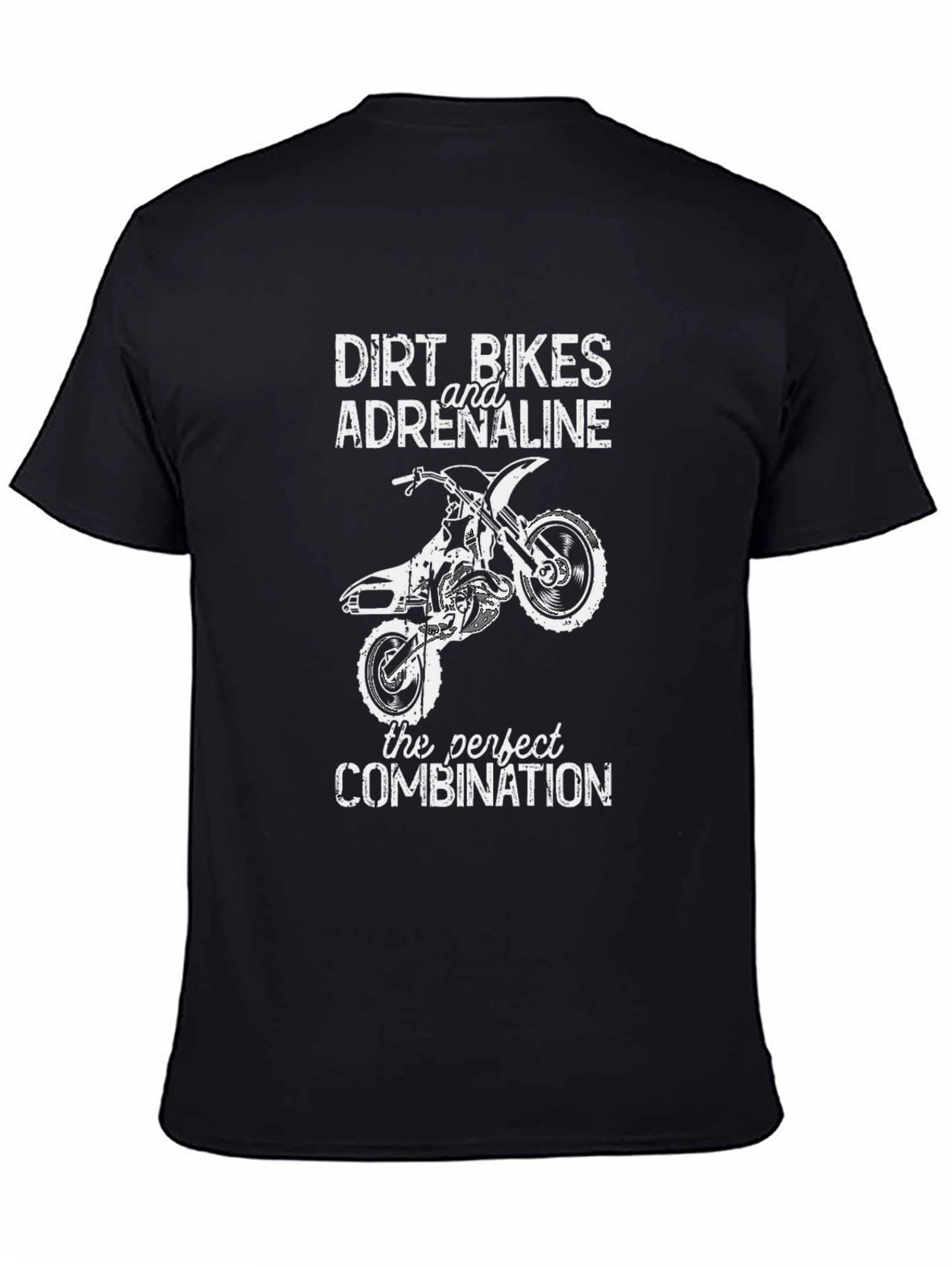 Dirt Bikes & Adrenaline Black Graphic Tee