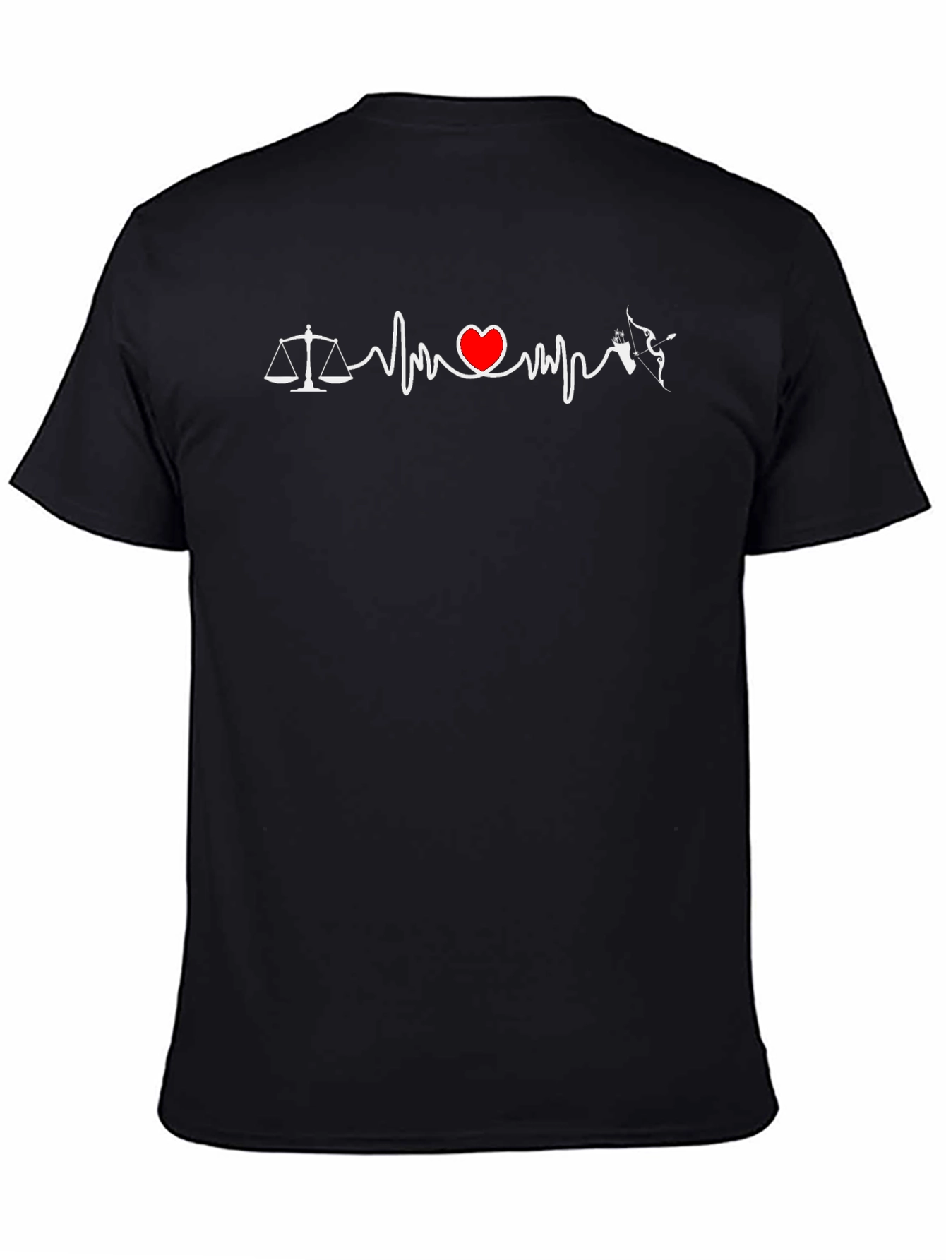 Lawyer Archery Heartbeat T-Shirt - Scales Bow Arrow Tee