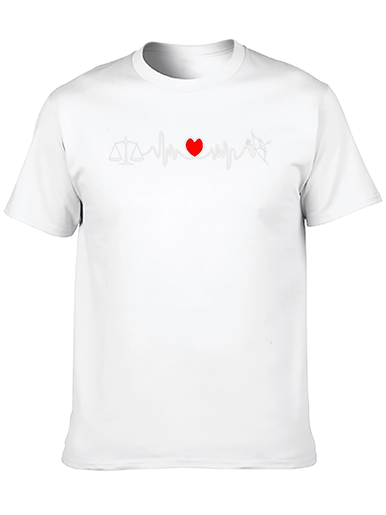 Lawyer Archery Heartbeat T-Shirt - Scales Bow Arrow Tee