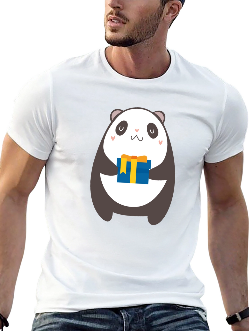 Panda Gift T-Shirt - Cute Cartoon Bear Design