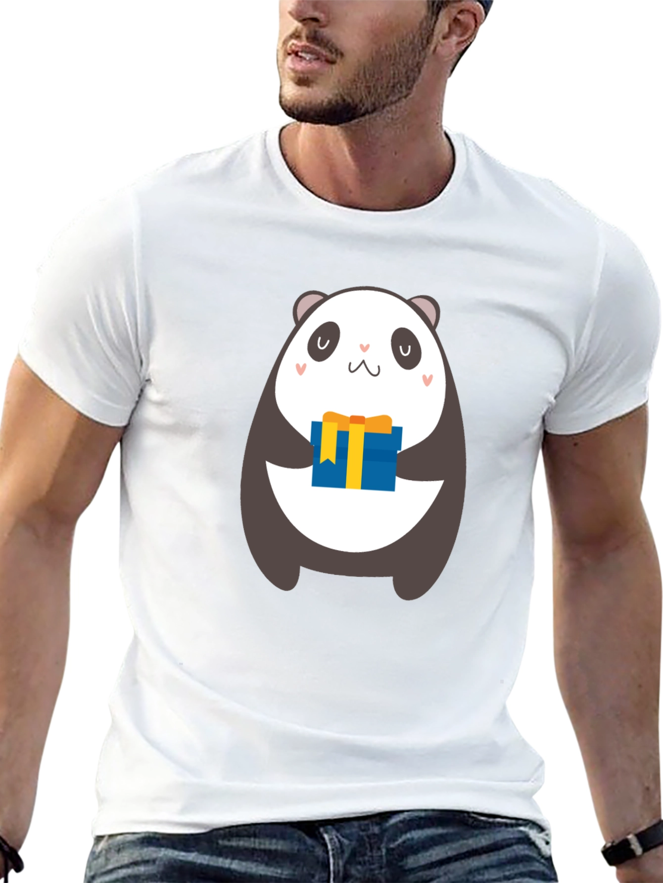 Panda Gift T-Shirt - Cute Cartoon Bear Design