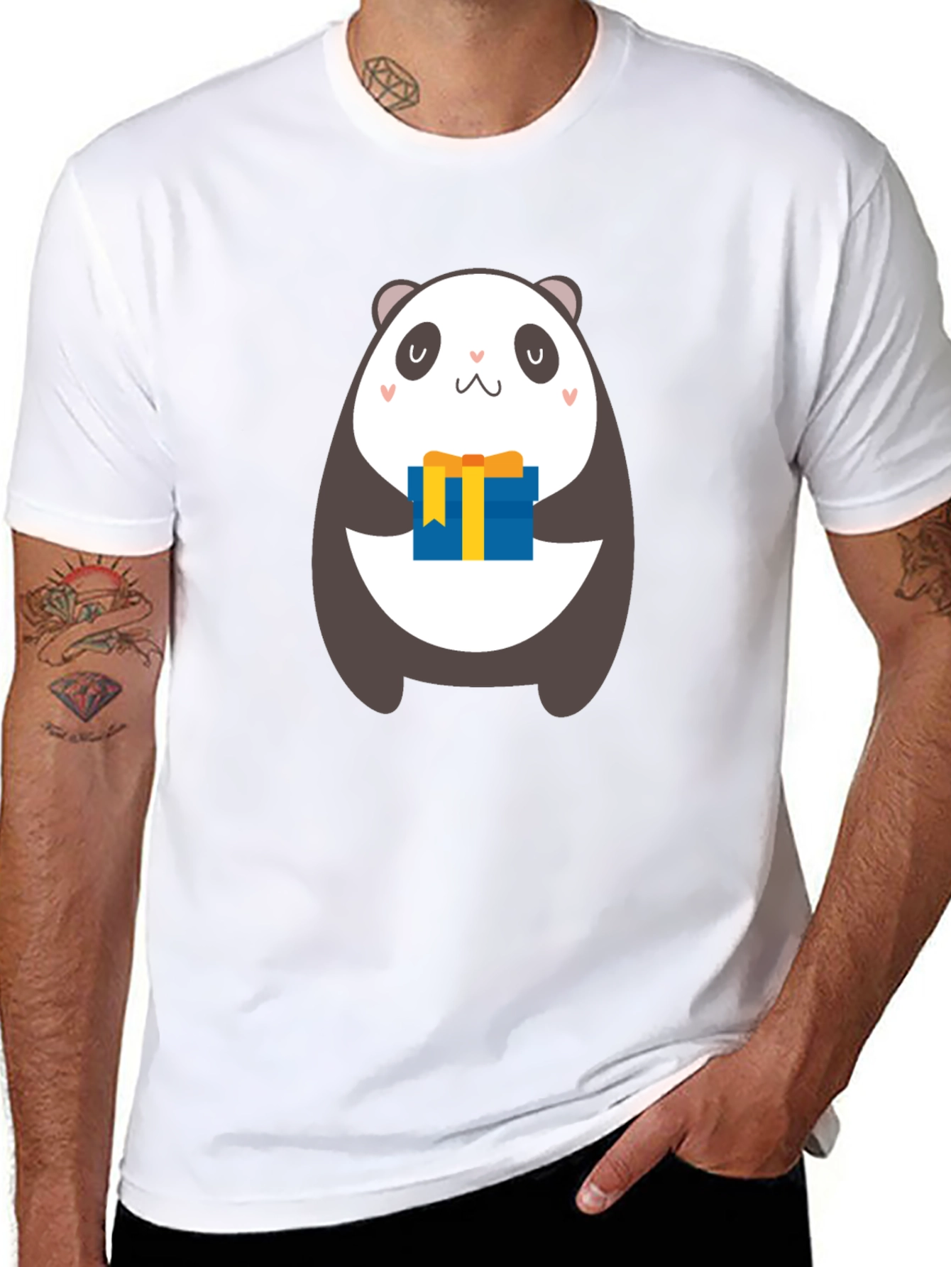 Panda Gift T-Shirt - Cute Cartoon Bear Design