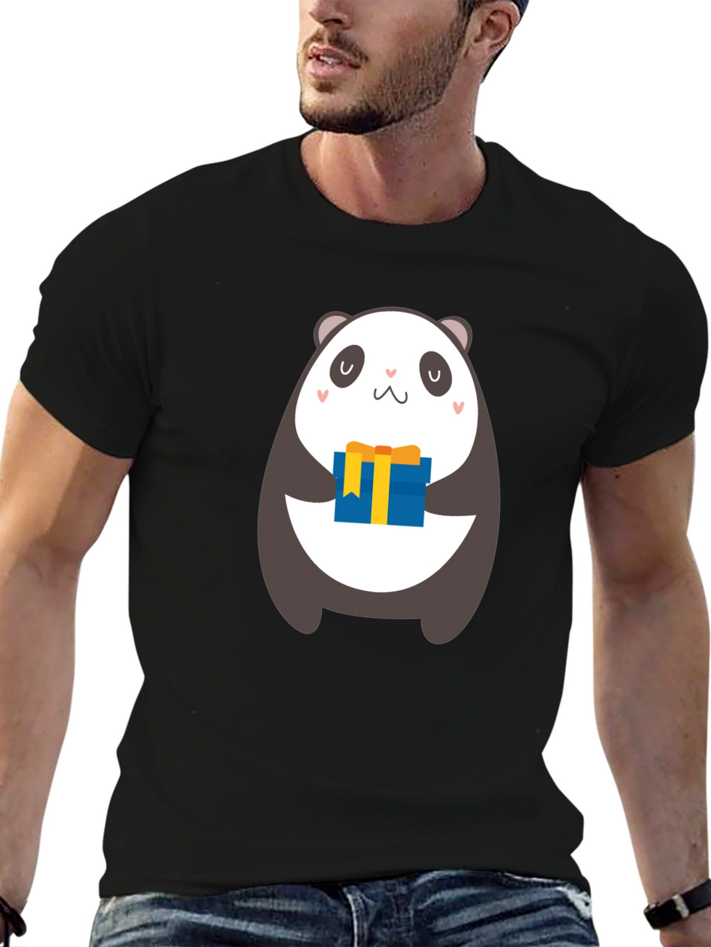 Panda Gift T-Shirt - Cute Cartoon Bear Design